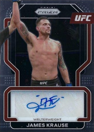 James Krause 2022 Panini Prizm UFC Signatures #21 White Sparkle