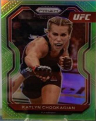 Katlyn Cerminara 2021 Panini Prizm UFC Base #75 Neon Green