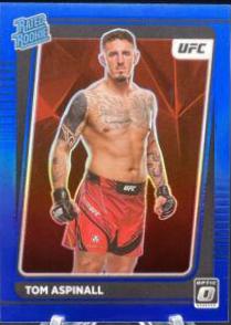 Tom Aspinall 2022 Panini Donruss Optic UFC Base #120 Blue