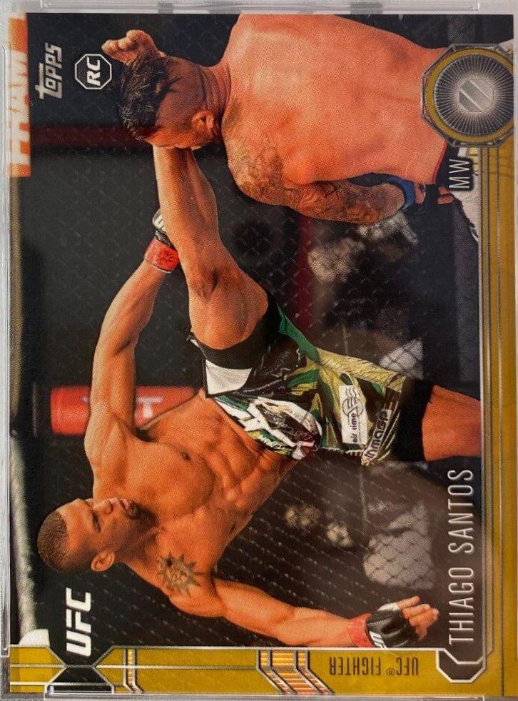 Thiago Santos 2015 Topps UFC Chronicles Base #206 Gold