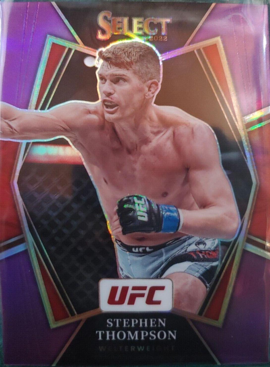 Stephen Thompson 2022 Panini Select UFC Premier Level #182 Purple