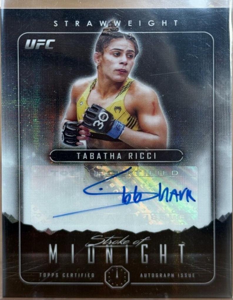 Tabatha Ricci 2024 Topps Midnight UFC Stroke of Midnight Autographs #SMA-TRI Moon Beam