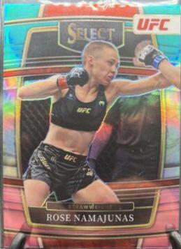 Rose Namajunas 2022 Panini Select UFC Premier Level #173 Gold Flash