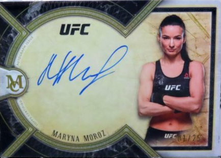 Maryna Moroz 2018 Topps UFC Museum Collection Museum Autographs #MA-MM Ruby