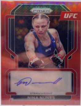 Nina Nunes 2022 Panini Prizm UFC Signatures #23 Red