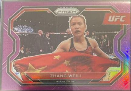 Zhang Weili 2021 Panini Prizm UFC Base #189 Purple