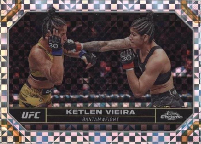 Ketlen Vieira 2024 Topps Chrome UFC Base #111 X-Fractor