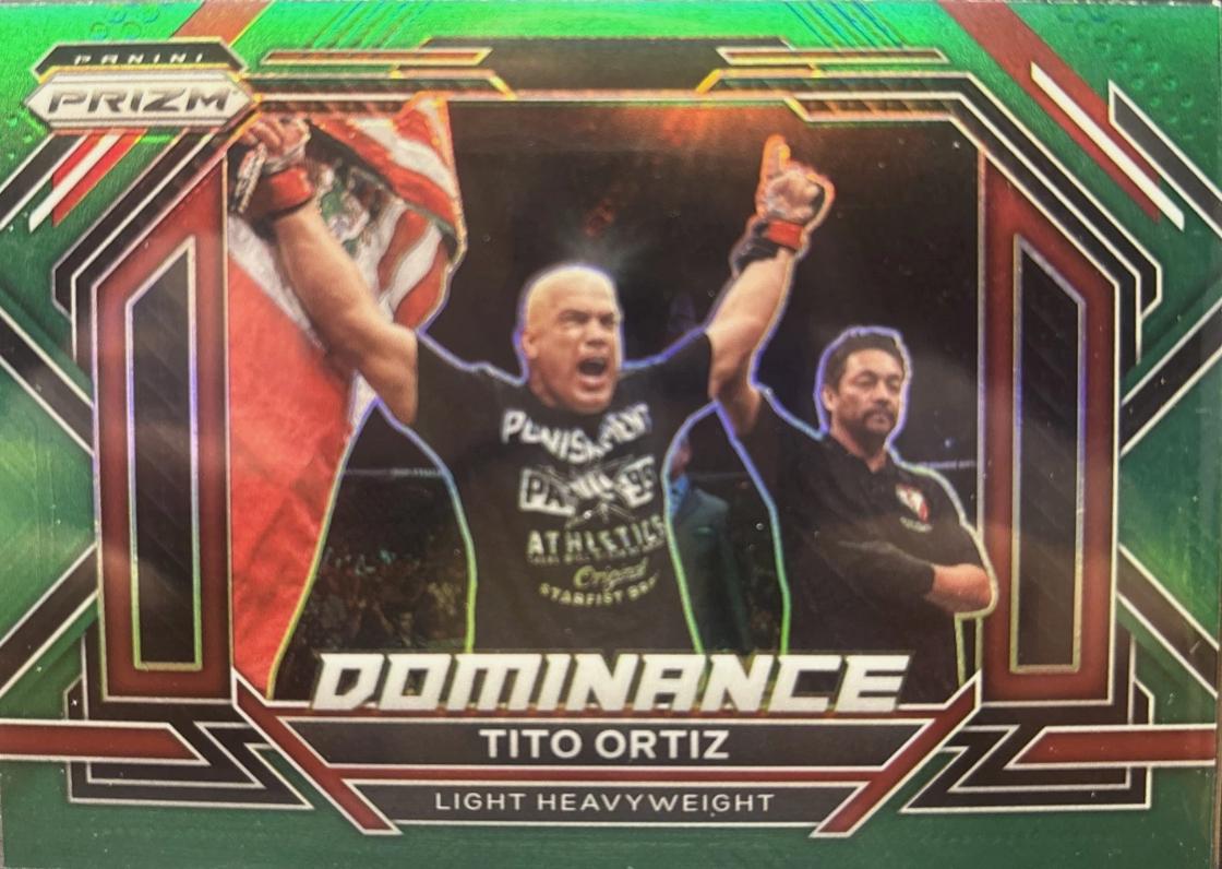 Tito Ortiz 2023 Panini Prizm UFC Dominance #11 Green