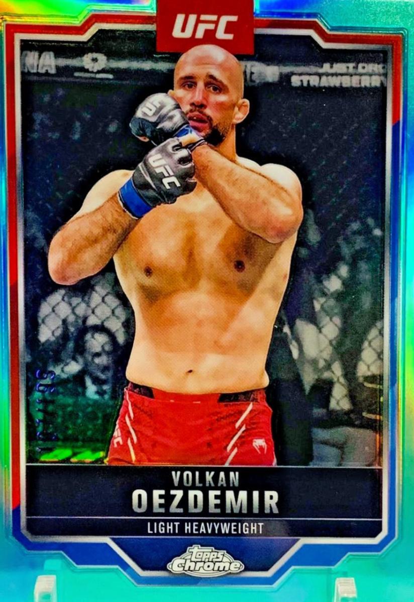 Volkan Oezdemir 2025 Topps Chrome UFC Base #193 Aqua Refractor