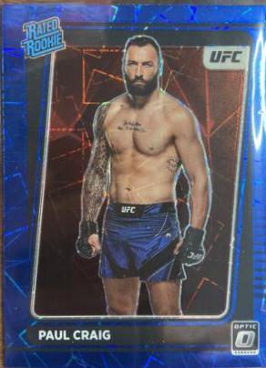 Paul Craig 2022 Panini Donruss Optic UFC Base #117 Blue Velocity