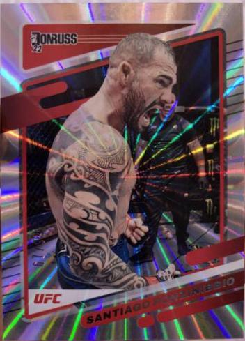 Santiago Ponzinibbio 2022 Panini Donruss UFC Base #147 Silver