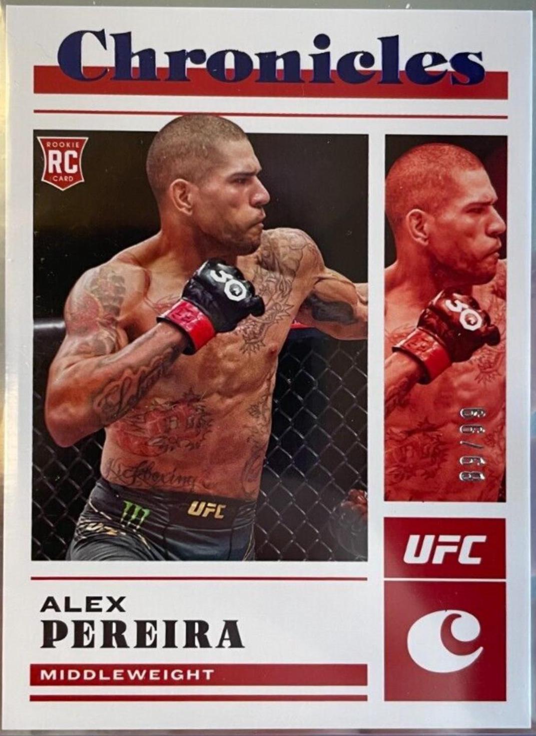 Alex Pereira 2023 Panini Chronicles UFC Base Chronicles #77 Blue