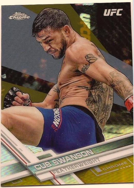 Cub Swanson 2017 Topps Chrome UFC Base #46 Gold