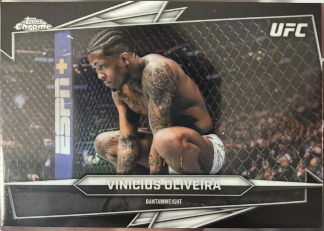 Vinicius Oliveira 2026 Topps Chrome UFC Base #122 Black Refractor