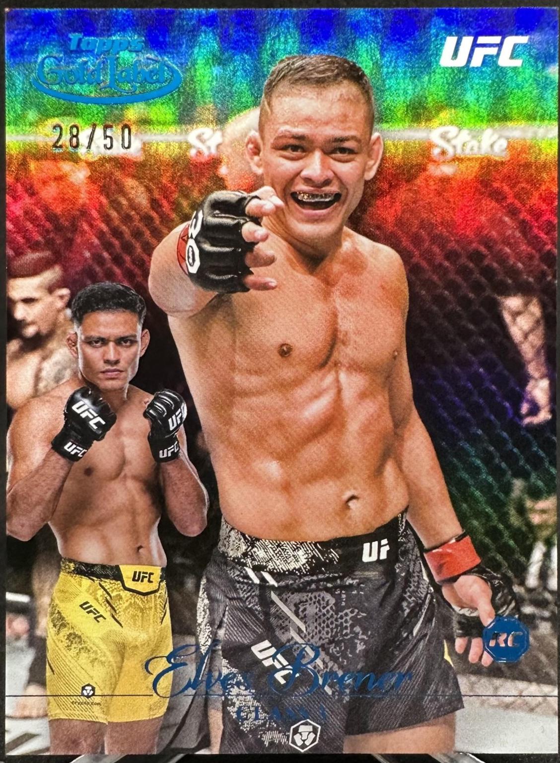 Elves Brener 2024 Topps Gold Label UFC Base Class III #90 Blue