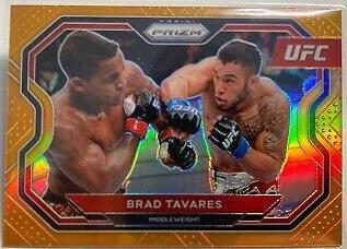Brad Tavares 2021 Panini Prizm UFC Base #124 Orange