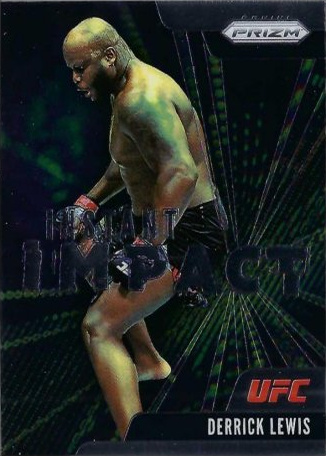 Derrick Lewis 2021 Panini Prizm UFC Instant Impact #23 Black