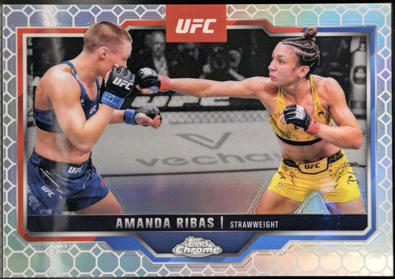 Amanda Ribas 2025 Topps Chrome UFC Base #184 OctaFractor