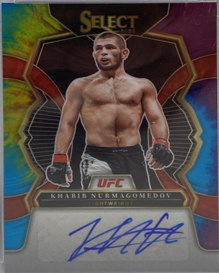 Khabib Nurmagomedov 2023 Panini Select UFC Signatures #8 Black Disco