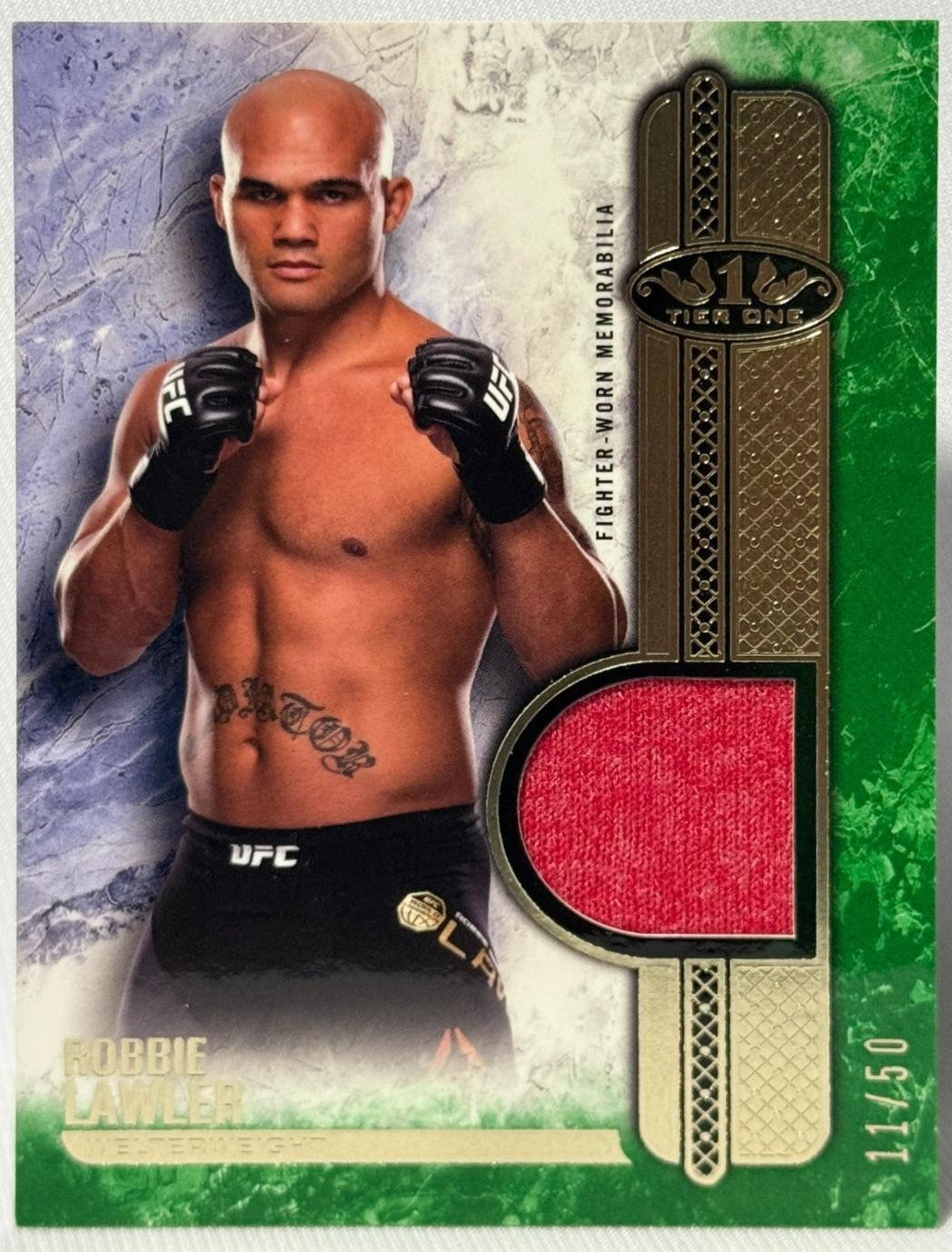 Robbie Lawler 2017 Topps UFC Knockout Tier One Relics #T1R-RL Green