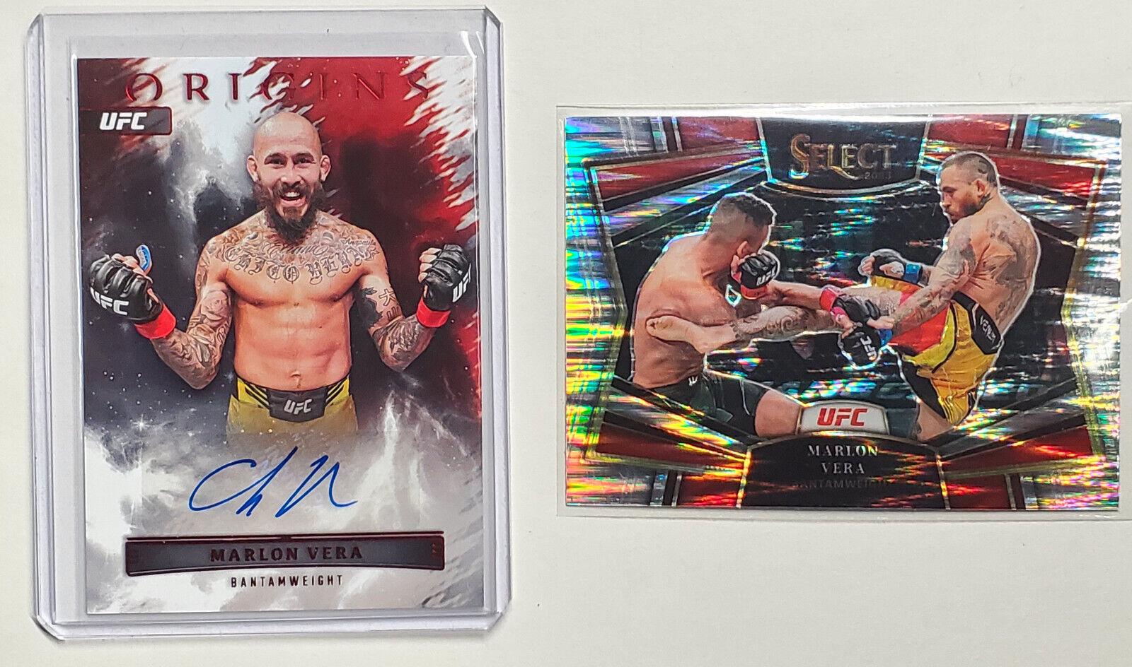 Marlon Vera 2023 Panini Chronicles UFC Origins Autographs #40 Gold