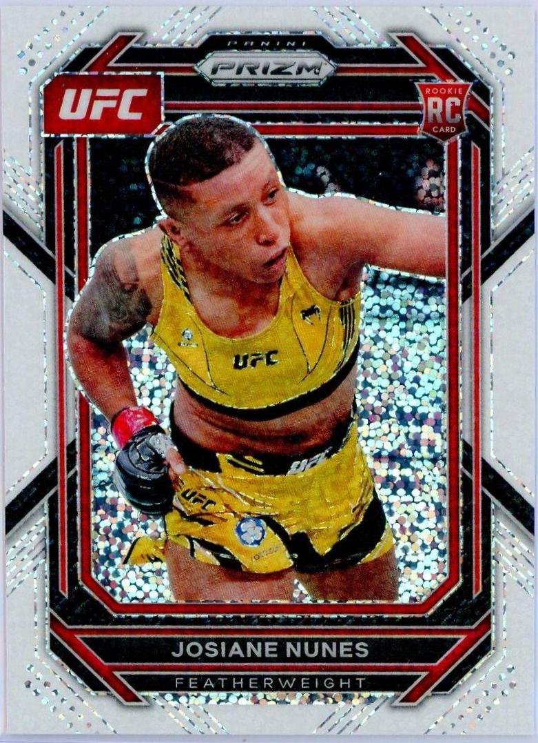 Josiane Nunes 2023 Panini Prizm UFC Base #199 White Sparkle