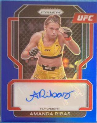 Amanda Ribas 2022 Panini Prizm UFC Signatures #SG-ARB Blue