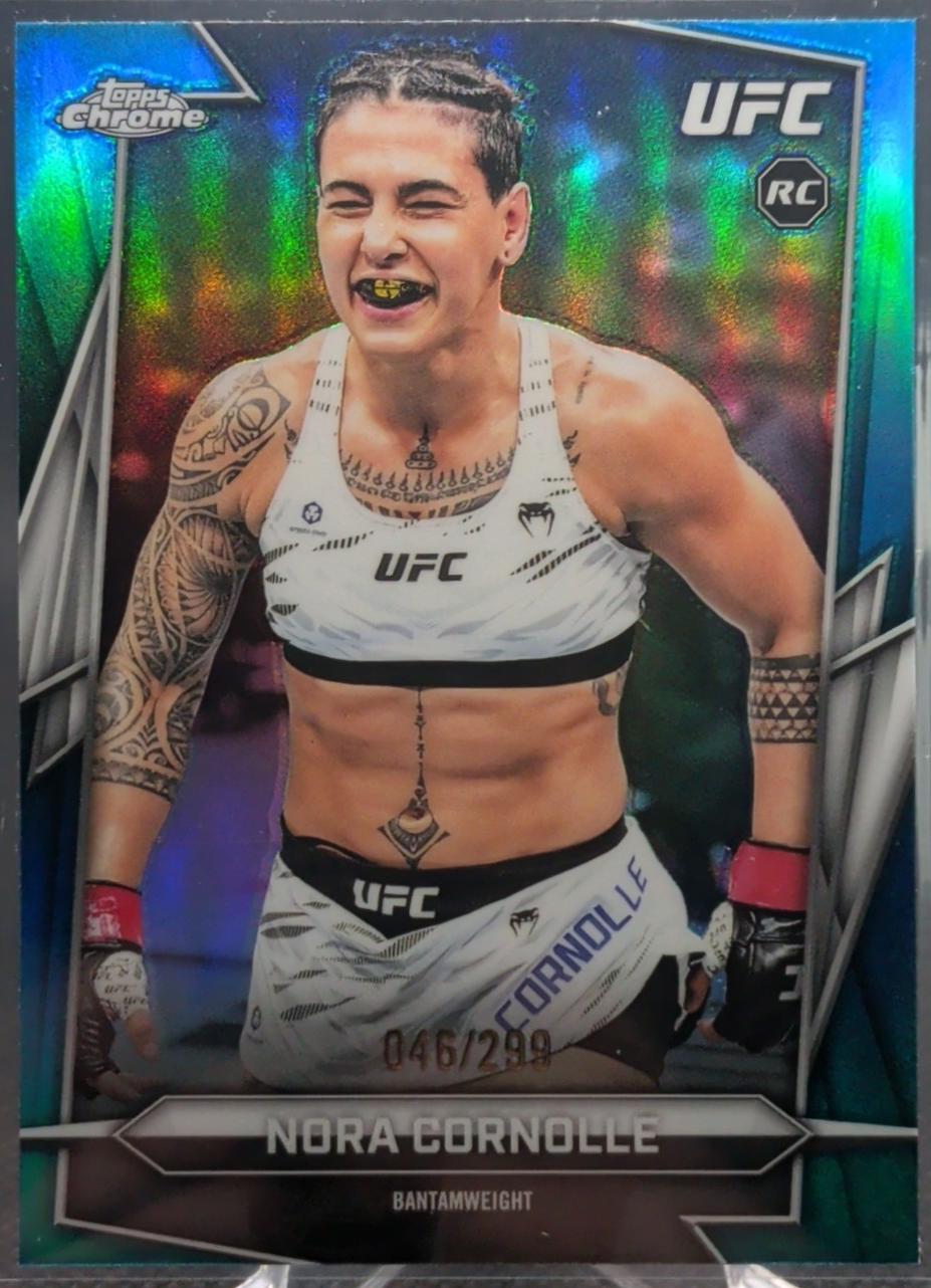 Nora Cornolle 2026 Topps Chrome UFC Base #179 Teal Refractor