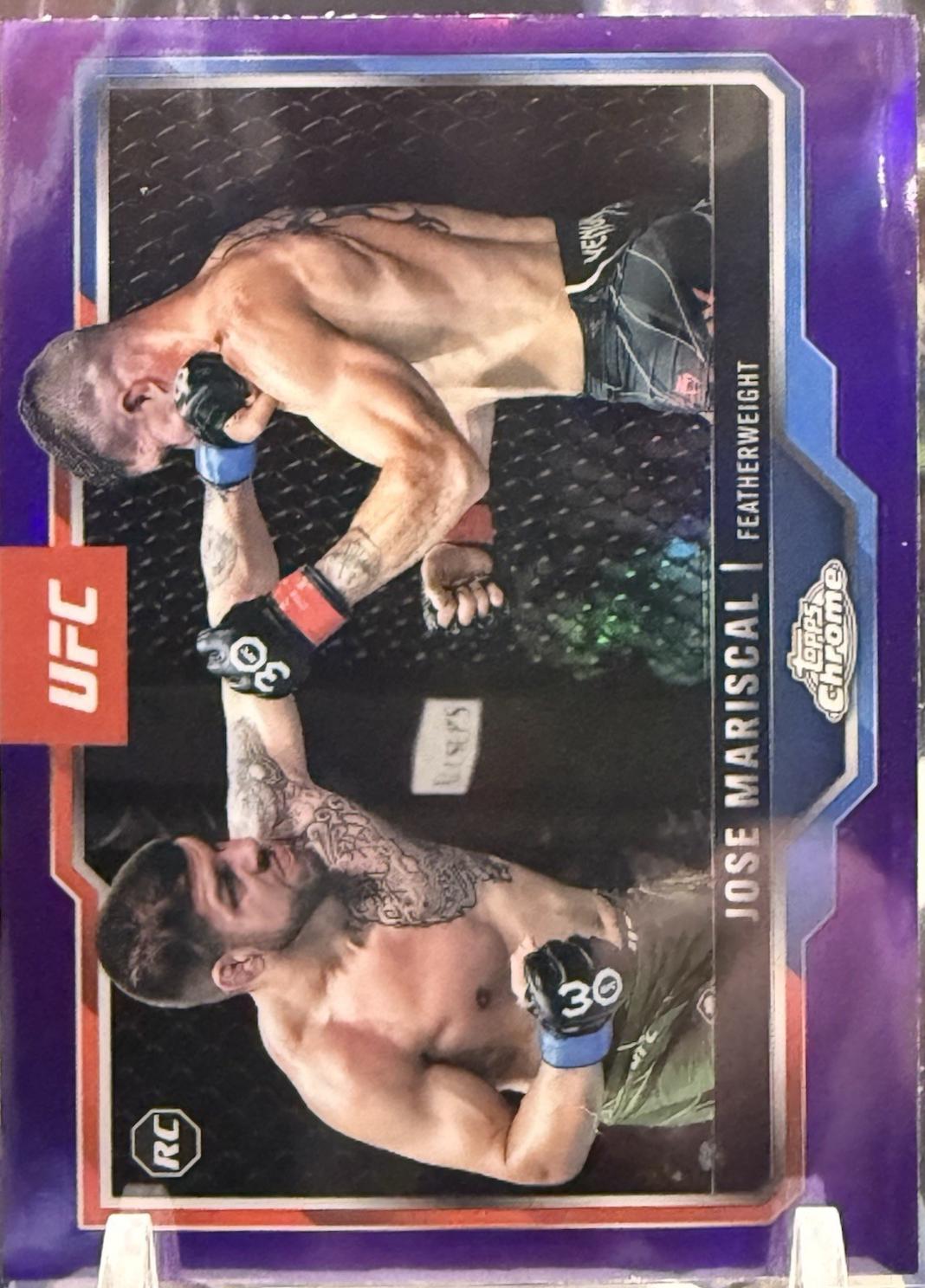 Jose Mariscal 2025 Topps Chrome UFC Base #88 Purple Refractor