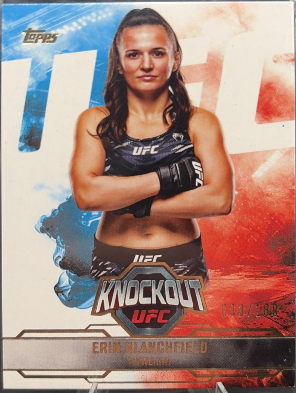 Erin Blanchfield 2025 Topps Knockout UFC Base #23 Gold