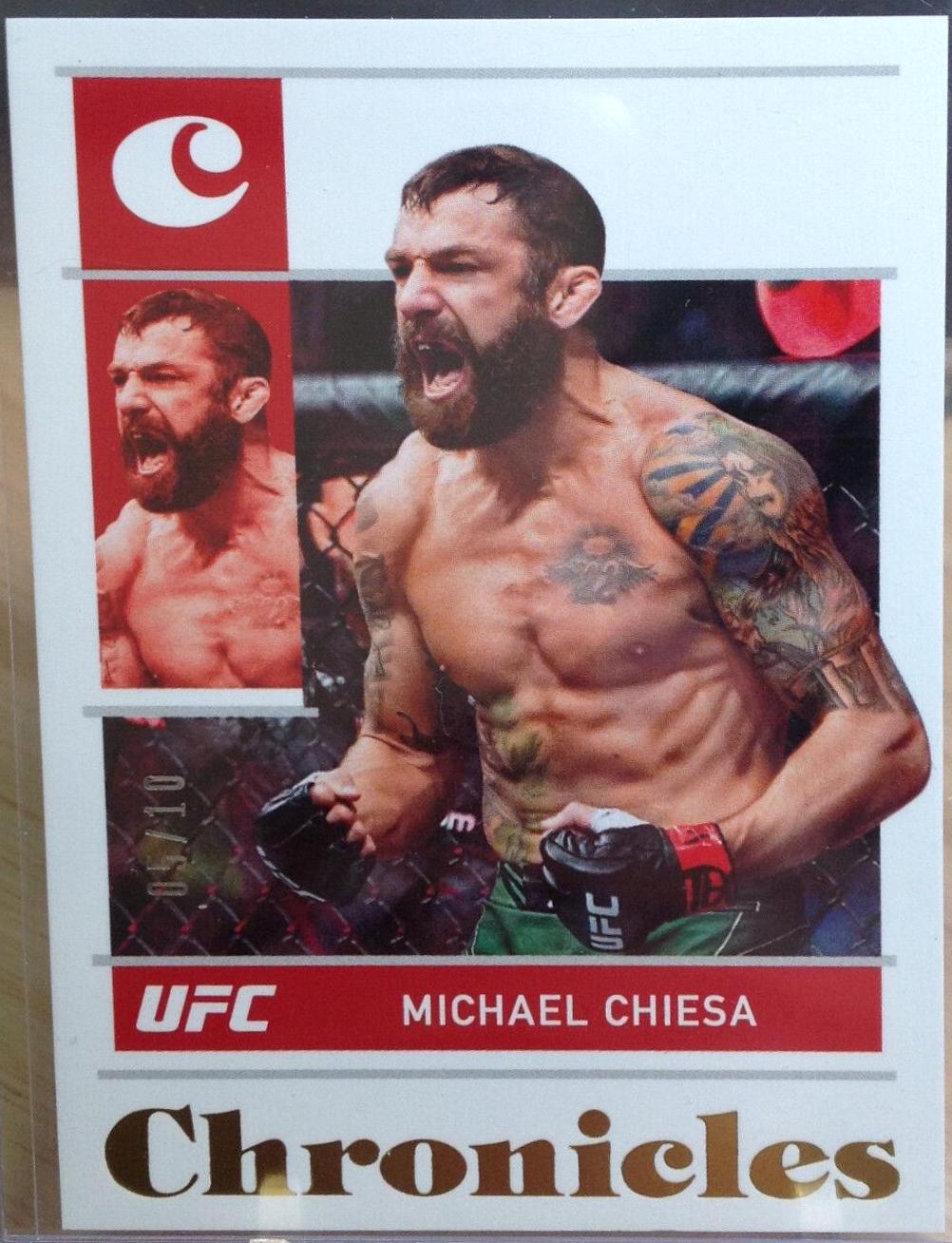 Michael Chiesa 2022 Panini Chronicles UFC Base Chronicles #72 Gold