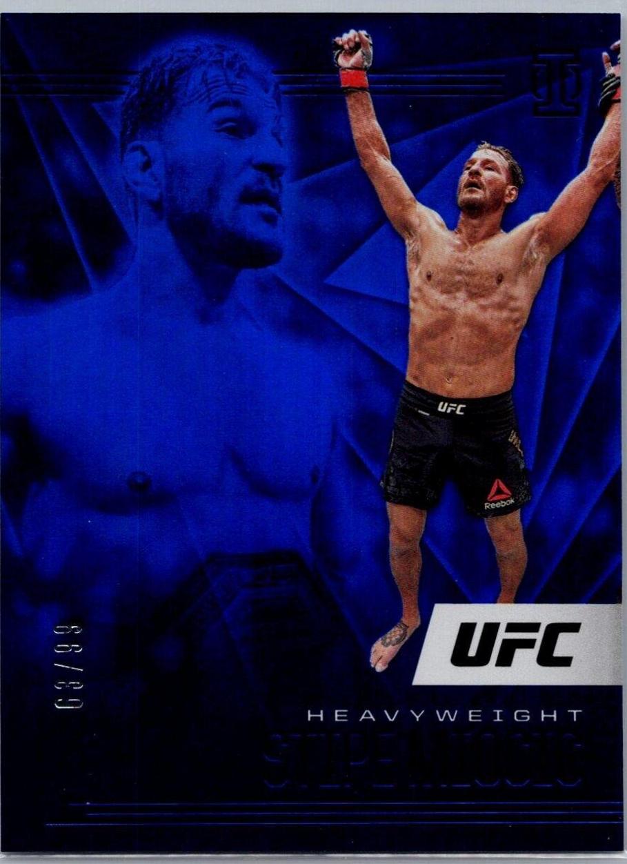 Stipe Miocic 2021 Panini Chronicles UFC Base Illusions #168 Blue