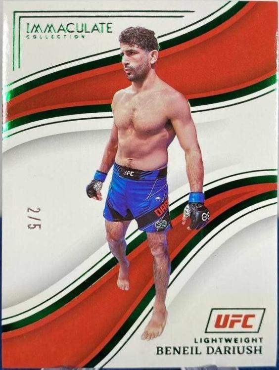 Beneil Dariush 2023 Panini Immaculate Collection UFC Base #28 Green