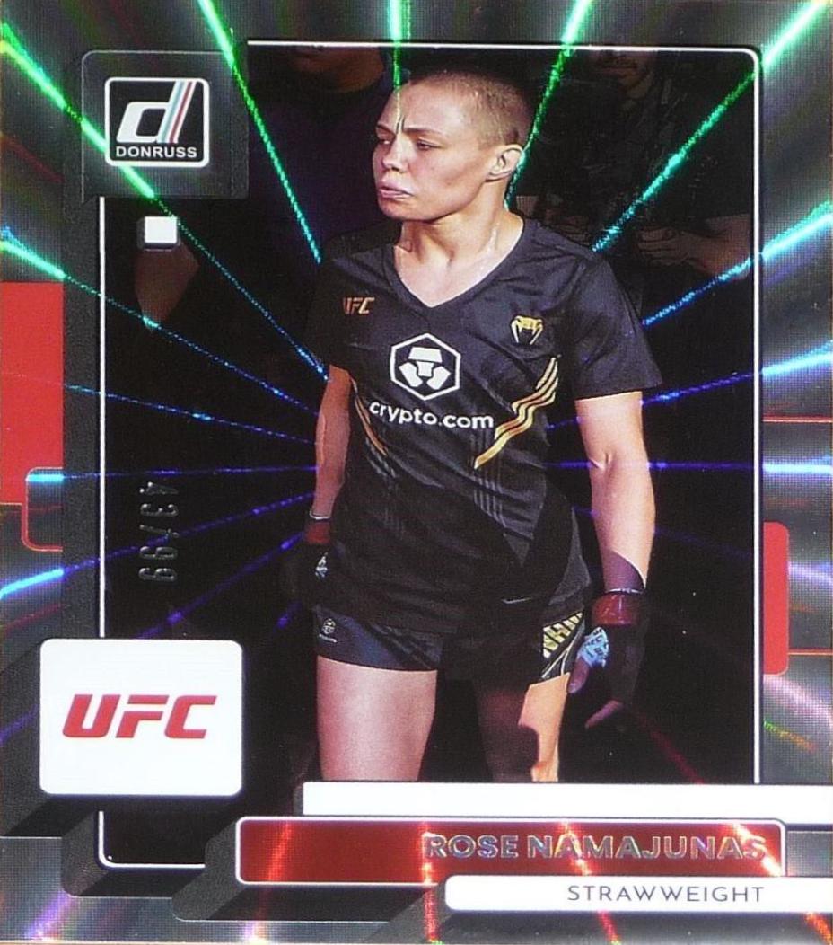 Rose Namajunas 2023 Panini Donruss UFC Base #197 Laser
