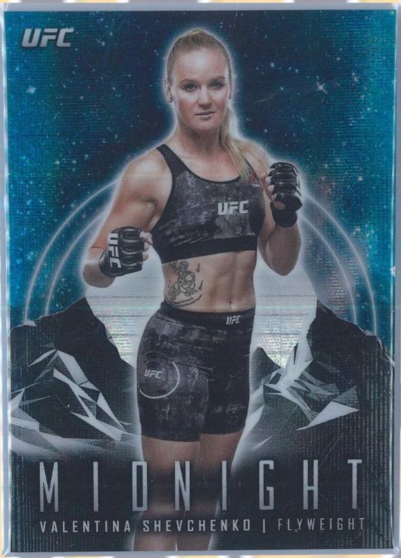 Valentina Shevchenko 2024 Topps Midnight UFC Base #41 Moon Beam