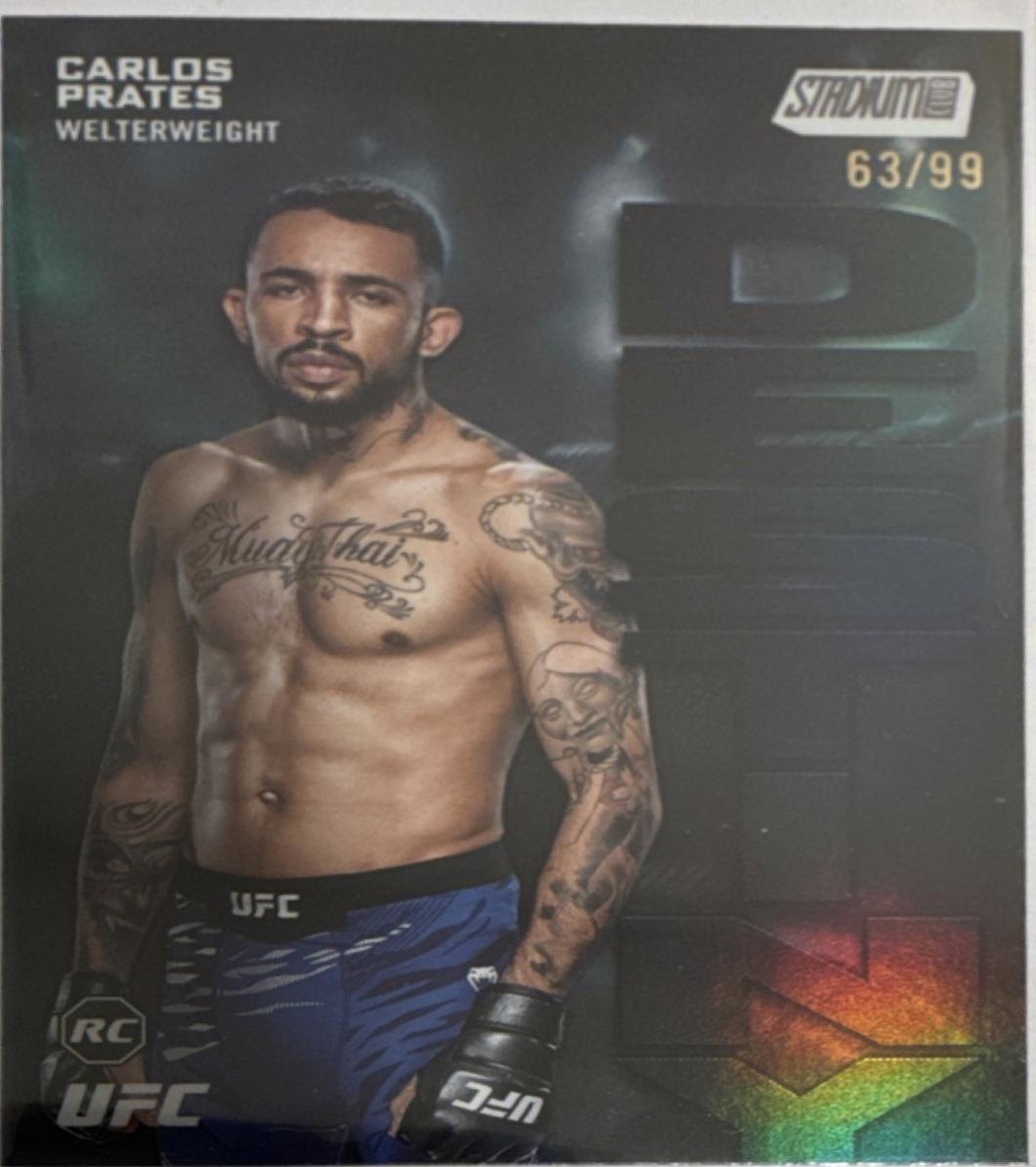 Carlos Prates 2025 Topps Stadium Club UFC Dynasty and Destiny #DD-12 Black