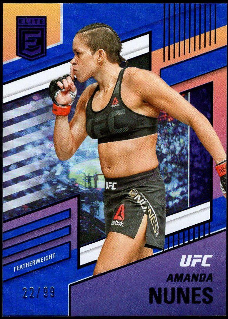 Amanda Nunes 2022 Panini Chronicles UFC Base Elite #245 Blue