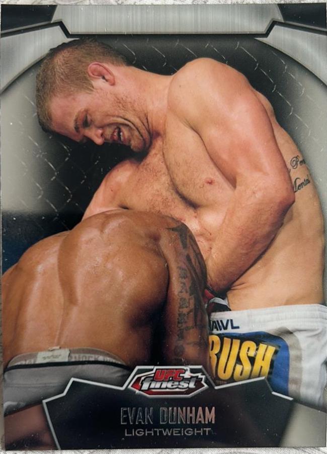 Evan Dunham 2012 Topps Finest UFC Base #8 Gold