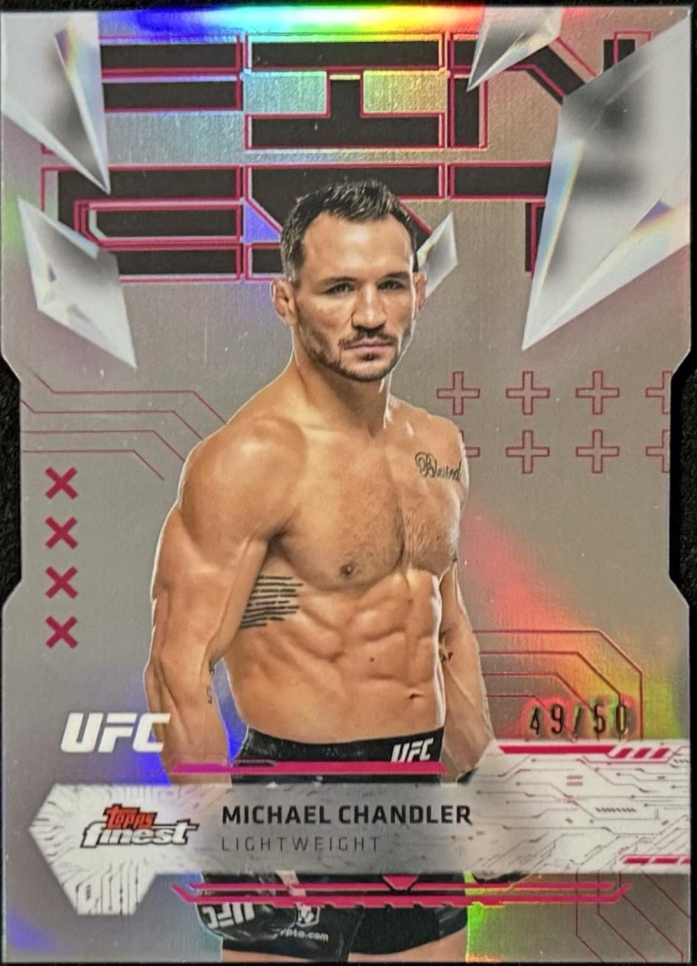 Michael Chandler 2025 Topps Finest UFC Base Uncommon #142 Die Cut