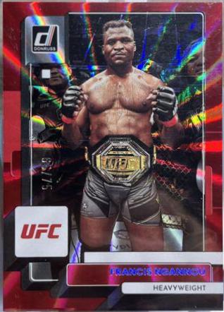 Francis Ngannou 2023 Panini Donruss UFC Base #190 Red Laser