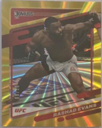 Rashad Evans 2022 Panini Donruss UFC Base #145 Gold