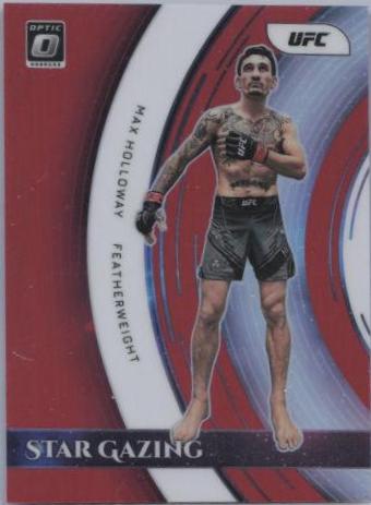 Max Holloway 2022 Panini Donruss Optic UFC Star Gazing #20 Red