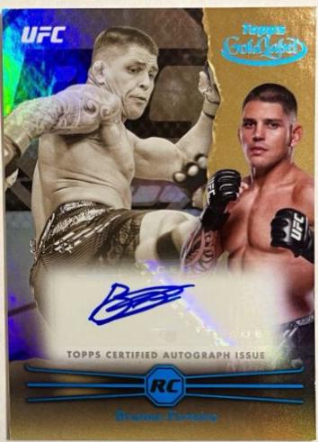 Brunno Ferreira 2024 Topps Gold Label UFC Rookie Autographs #RCA-BRF Blue