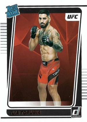 Ilia Topuria 2022 Panini Donruss UFC Base #215 Holo Black Laser