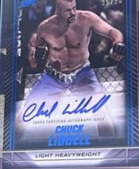 Chuck Liddell 2024 Topps Knockout UFC Knockout Autographs #KNA-CLL Blue