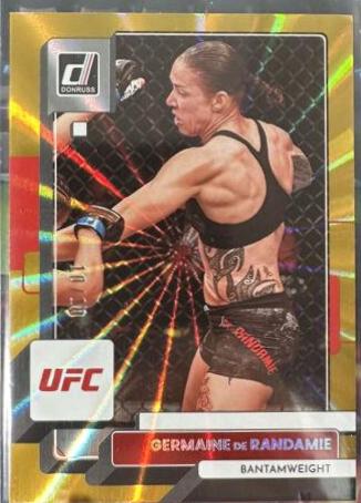 Germaine de Randamie 2023 Panini Donruss UFC Base #2 Gold Laser