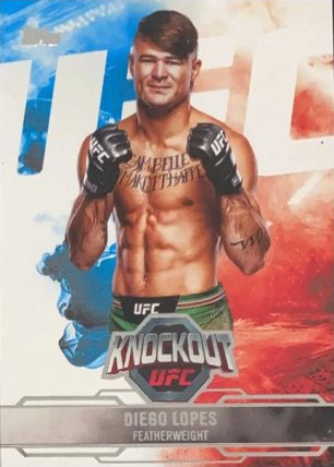 Diego Lopes 2025 Topps Knockout UFC Base #87 Blue
