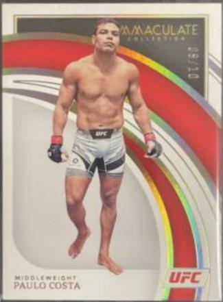 Paulo Costa 2022 Panini Immaculate UFC Base #70 Gold