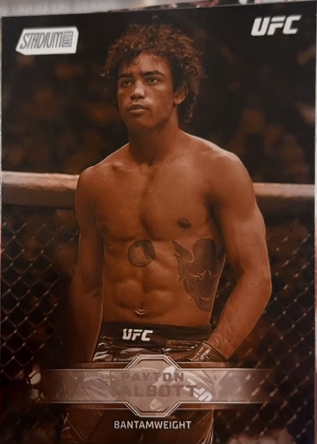 Payton Talbott 2026 Topps Stadium Club UFC Base #22 Black and White