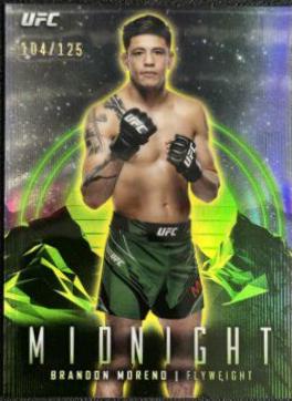 Brandon Moreno 2024 Topps Midnight UFC Base #9 Morning